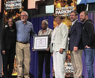 From left, Yvette Neville, SP Plus; Steve Bergin, City of Richmond; Lynne Lancaster, City of Richmond; Gail Johnson, City of Richmond; Justin Rodgers, SP Plus; and Brett Munkel, SP Plus, receive the Accredited Parking Organization with Distinction award at the annual International Parking & Mobility Institute meeting in Louisville, Ky.