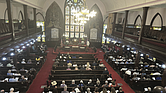 Mother Emanuel AME church at the start of a service commemorating the 10th anniversary of the Charleston Church Massacre on Tuesday, June 17 in Charleston, S.C.
