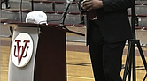 Alico Dunk speaks during his June 13 press conference after being named Virginia Union University’s 10th women’s basketball coach. Dunk comes to VUU after eight successful seasons at Stillman College, where he compiled 112 wins.
