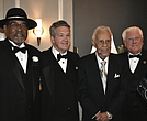 From left, Virginia’s Prince Hall Grand Master Beverly W. Morgan Jr., Grand Junior Warden Michael McKenney, former Gov. L. Douglas Wilder and Grand Secretary Jack Kayle Lewis gather during the Most Worshipful Prince Hall Grand Lodge of Virginia Free and Accepted Masons’ 150th anniversary celebration.