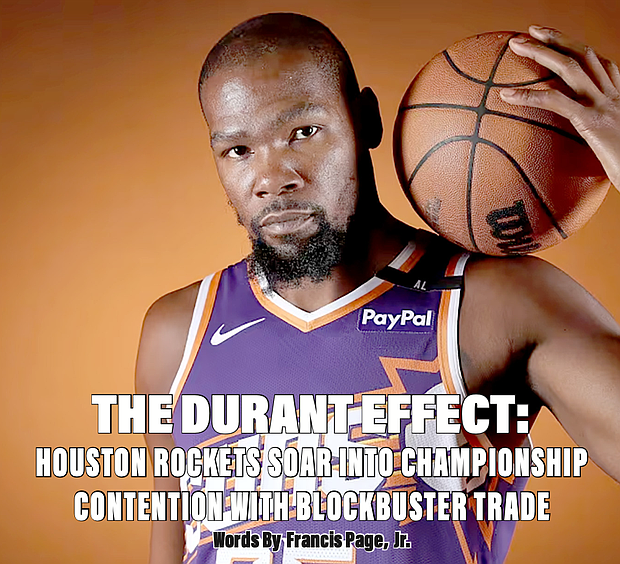 Kevin Durant is coming to Houston.