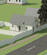This rendering shows an artist’s rendition of the original 1805 First Baptist Church of Williamsburg.