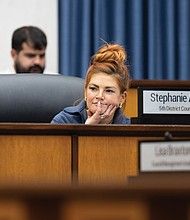 Stephanie Lynch, 5th District council member, listens to public comment during a City Council meeting Monday June 23.