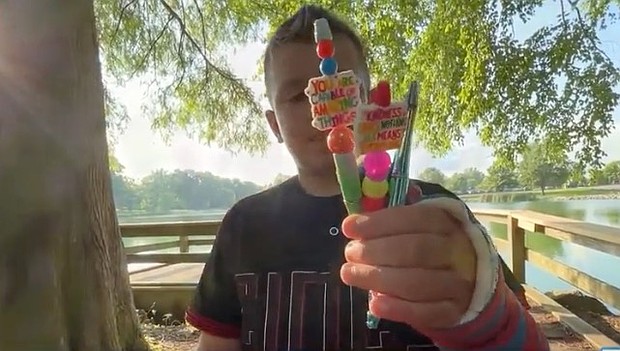 A little boy from Colerain Township is making a big difference. He donated hundreds of dollars to a local animal shelter, using money he raised by making and selling pens. Nine-year-old Brody Baldwin started making pens a couple of months ago.
Mandatory Credit:	WLWT via CNN Newsource