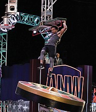 Barry Boyd competes on a recent episode of NBC’s “American Ninja Warrior.” The semifinals begin July 14.
