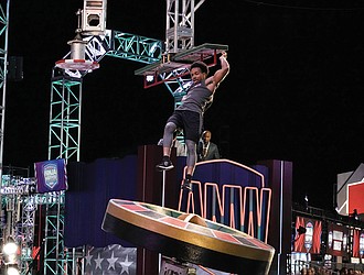 Barry Boyd competes on a recent episode of NBC’s “American Ninja Warrior.” The semifinals begin July 14.