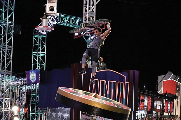 Barry Boyd competes on a recent episode of NBC’s “American Ninja Warrior.” The semifinals begin July 14.