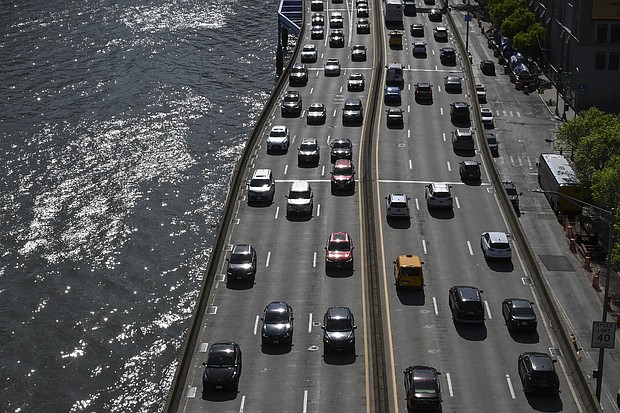 Cars drive on the FDR drive on April 30, 2025 in New York City.
Mandatory Credit:	Angela Weiss/AFP/Getty Images via CNN Newsource