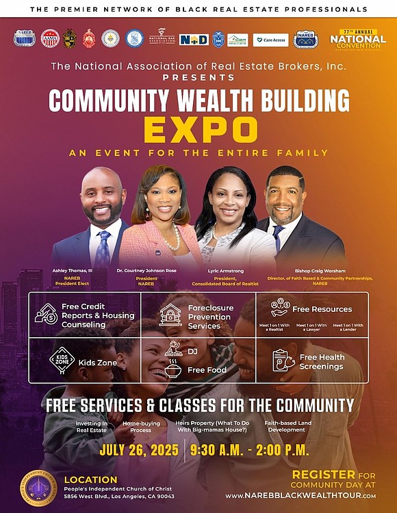 In a continued mission to close the racial wealth gap and advance Black homeownership, the National Association of Real Estate … In a continued mission to close the racial wealth gap and advance Black homeownership, the National Association of Real Estate …