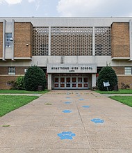 Armstrong High School is shown Wednesday, July 9, amid a renewed debate over a possible name change.