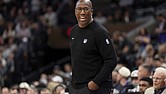Former Sacramento Kings head coach Mike Brown is pictured in the first half of an NBA preseason basketball game against the Utah Jazz, Oct. 15, 2024, in Salt Lake City.
