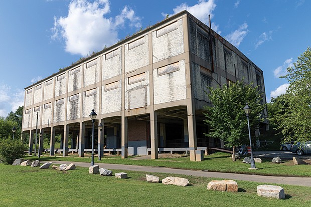 The Intermediate Terminal Building, located along the James River near the Rocketts Landing neighborhood, is seen Monday, July 7. Richmond’s Economic Development Authority has issued a proposals request for its reuse, redevelopment or rehabilitation.