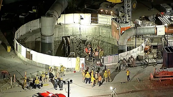 Thirty-one people working in a massive underground tunnel in Los Angeles were rescued Wednesday night after a portion of the …