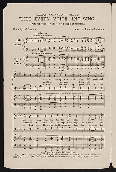 “Lift Every Voice and Sing” is a hymn many African Americans of older generations just know. They sang it in … “Lift Every Voice and Sing” is a hymn many African Americans of older generations just know. They sang it in …