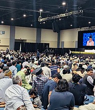 Nearly 10,000 gather for the Ahmadiyya Muslim Community's 75th Jalsa Salana.