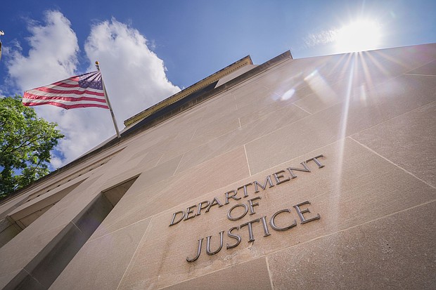 Caption:	The Department of Justice (DOJ) headquarters building is seen here on April 30 in Washington, DC. The Justice Department has fired at least a dozen employees.
Mandatory Credit:	J. David Ake/Getty Images via CNN Newsource