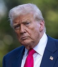 President Donald Trump walks from Marine One after arriving on the South Lawn of the White House, Tuesday, July 15, 2025, in Washington.
Mandatory Credit:	Alex Brandon/AP via CNN Newsource