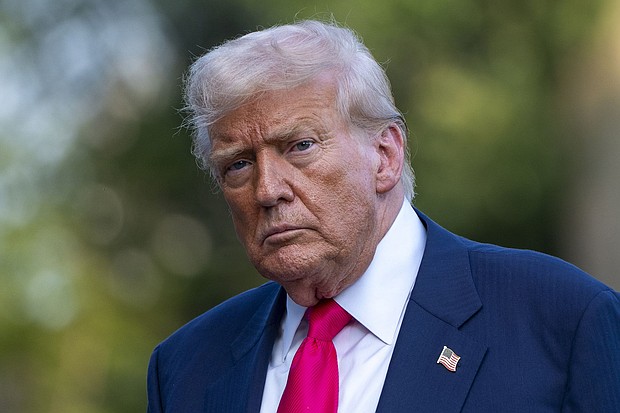 President Donald Trump walks from Marine One after arriving on the South Lawn of the White House, Tuesday, July 15, 2025, in Washington.
Mandatory Credit:	Alex Brandon/AP via CNN Newsource