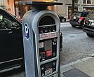 A parking meter waits for its next customer in downtown Richmond. New rates and steeper fines rolled out across the city earlier this month.