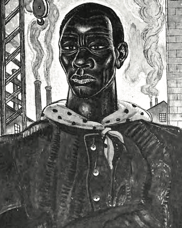 Eben Given illustration of “John Henry— Steel Driving Man”