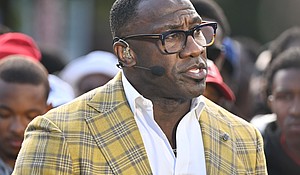 Former NFL player Shannon Sharpe has settled a sexual assault and battery lawsuit against him, according to the lawyer for his accuser.
Mandatory Credit:	Paras Griffin/Getty Images via CNN Newsource