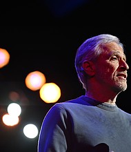 Jon Stewart performs at Comic Relief: Stand-Up for LA at The Town Hall on March 3 in New York.
Mandatory Credit:	Roy Rochlin/Getty Images for Comic Relief via CNN Newsource