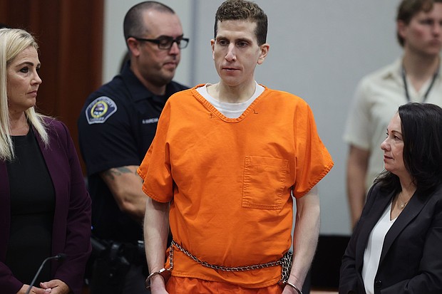Bryan Kohberger appears at the Ada County Courthouse for his sentencing hearing on July 23 in Boise, Idaho.
Mandatory Credit:	Kyle Green/Pool/AP via CNN Newsource