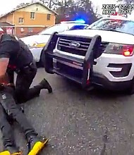 An image taken from video released by the Jacksonville Sheriff's Office show's McNeil on the ground.
Mandatory Credit:	Jacksonville Sheriff's Office via CNN Newsource