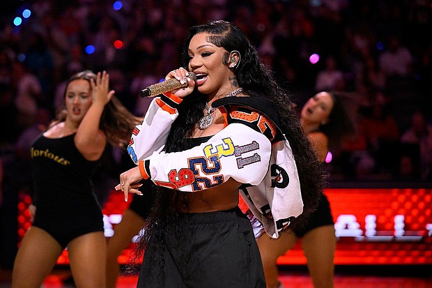 GloRilla performing during halftime during the AT&T WNBA All-Star Game 2025 earlier this month in Indiana. GloRilla faces felony drug charges after police responded to her Georgia home following a separate report of a burglary in progress.
Mandatory Credit:	David Dow/NBAE/Getty Images/File via CNN Newsource