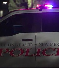 UNM police say they received a report of a shooting at the Casas del Rio complex on 420 Redondo Drive at the UNM campus.
Mandatory Credit:	KOAT via CNN Newsource