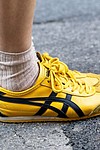 Slim-line styles like the Onitsuka Tiger were once worn exclusively on the race track. Now they're a common sight on the streets.
Mandatory Credit:	Valentina Frugiuele/Getty Images via CNN Newsource