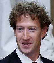 Meta CEO Mark Zuckerberg looks on before the luncheon on the inauguration day of U.S. President Donald Trump's second term in Washington, U.S., January 20.
Mandatory Credit:	Evelyn Hockstein/Reuters/File via CNN Newsource