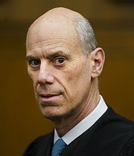 Judge James E. Boasberg, chief judge of the Federal District Court in DC, stands for a portrait at E. Barrett Prettyman Federal Courthouse in Washington, DC on March 16, 2023.
Mandatory Credit:	Carolyn Van Houten/The Washington Post/Getty Images via CNN Newsource
