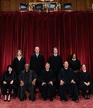 Justices of the US Supreme Court during a formal group photograph at the Supreme Court in Washington, DC, US, on Friday, Oct. 7, 2022.
Mandatory Credit:	Eric Lee/Bloomberg/Getty Images via CNN Newsource