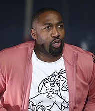 Gilbert Arenas was arrested on July 30.
Mandatory Credit:	Tim Heitman/Getty Images via CNN Newsource