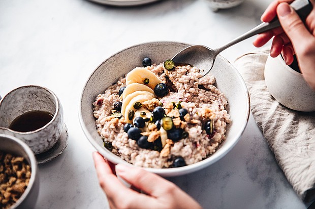 Oats, bananas and blueberries are three of many fiber-rich foods.
Mandatory Credit:	alvarez/E+/Getty Images via CNN Newsource