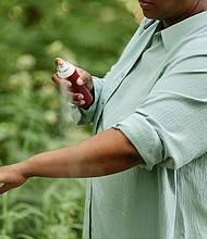 Apply insect repellent to keep mosquitoes at bay, making sure to cover hard-to-reach spots.
Mandatory Credit:	SeventyFour/iStockphoto/Getty Images via CNN Newsource
