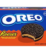 Oreo is releasing a Reese's filled cookie in September.
Mandatory Credit:	Courtesy
