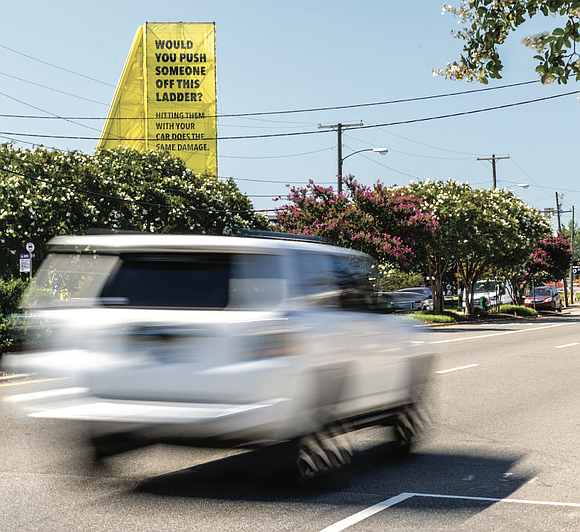Last week, the Virginia Department of Motor Vehicles and the City of Richmond unveiled a 54-foot bright yellow ladder beside … Last week, the Virginia Department of Motor Vehicles and the City of Richmond unveiled a 54-foot bright yellow ladder beside …