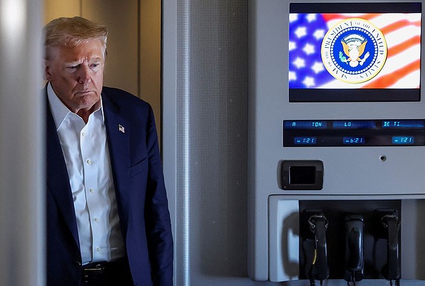 President Donald Trump’s first term featured sweeping tariff threats that were inevitably met with resistance within Trump’s advisors and moderated before ever reaching the implementation point.
Mandatory Credit:	Evelyn Hockstein/Reuters via CNN Newsource