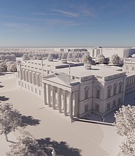 A rendering of the White House State ballroom.
Mandatory Credit:	McCrery Architects PLLC/The White House via CNN Newsource