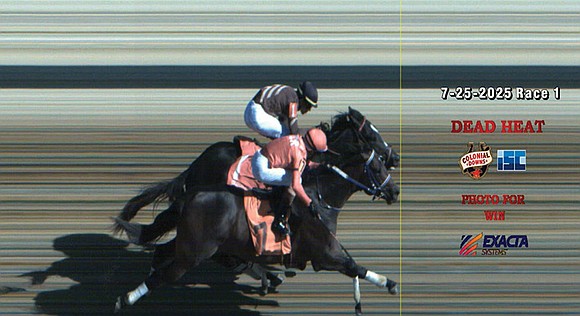 One of horse racing’s rarest outcomes took place Friday at Colonial Downs Racetrack when the day’s opening race ended in …