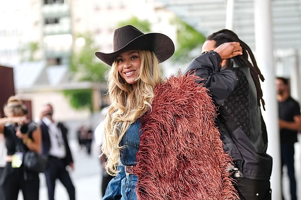 Beyoncé, seen here on June 24 in Paris, has a new music video-style ad for a new collaboration with Levi’s.
Mandatory Credit:	Edward Berthelot/Getty Images via CNN Newsource