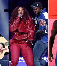 From left: Alex Warren's "Ordinary," SZA and Kendrick Lamar's "Luther" and Justin Bieber's "Daisies" are topping the charts. But are any of them "song of the summer" material?
Mandatory Credit:	Getty Images via CNN Newsource