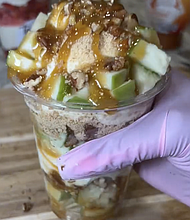 Carmel Apple Pecan Cheesecake Cup