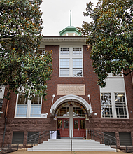 The newly renovated William Fox Elementary School in Richmond’s Fan District is shown Wednesday, Aug. 6. The historic school reopened more than three years after a 2022 fire severely damaged the building, prompting a $30 million restoration.