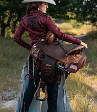 Reanna Santos ’22 ’25 will represent Texas at the Miss Rodeo America Pageant during the National Finals Rodeo in December. (Michael Miller/Texas A&M AgriLife)