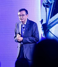 President Donald Trump on August 7 demanded the resignation of Intel CEO Lip-Bu Tan following reports and allegations that he has ties to China.
Mandatory Credit:	Annabelle Chih/Bloomberg/Getty Images via CNN Newsource