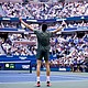 Jannik Sinner reacts to winning last year's US Open.
Mandatory Credit:	Kena Betancur/AFP/Getty Images/File via CNN Newsource