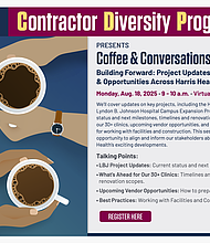 Harris Health Contractor Diversity event on August 18, 2025